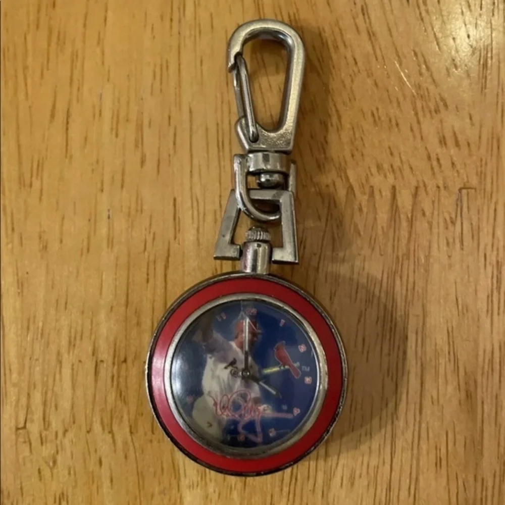 Mark McGwire Pocket Watch Needs Repair & Battery Please Read Description
